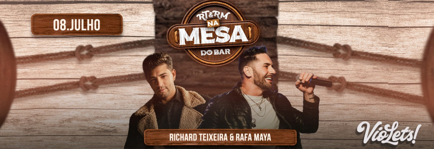 RT & RM na mesa do Bar