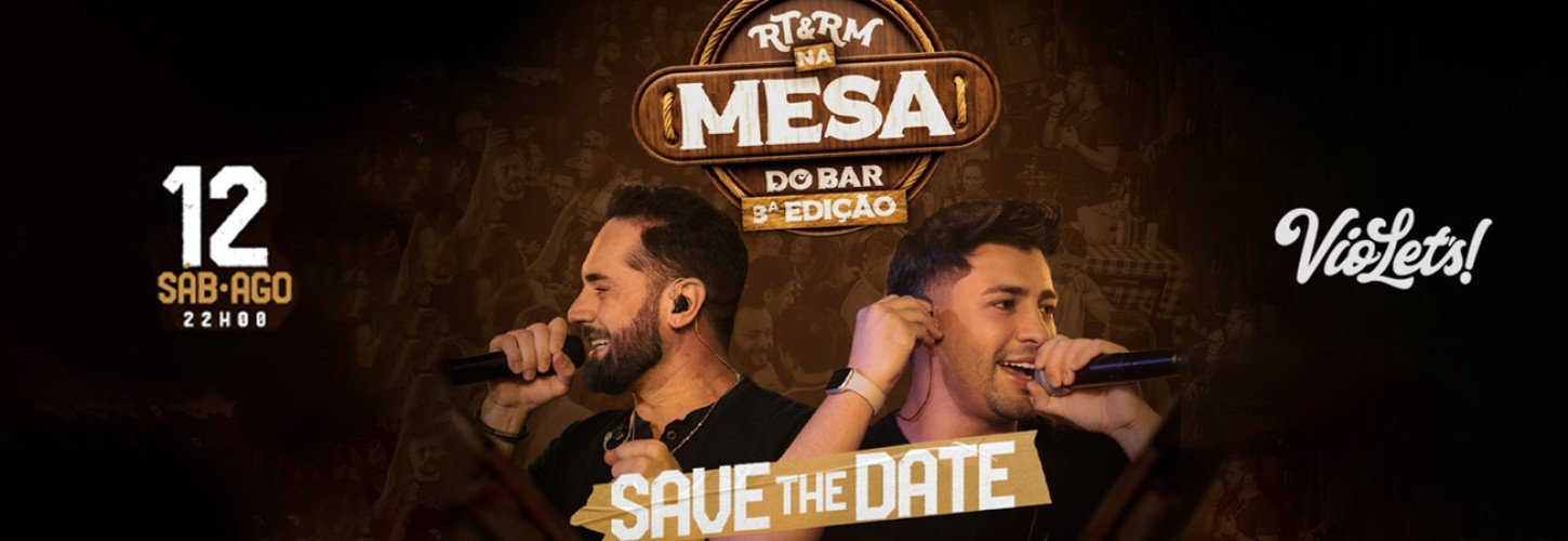 RT RM na mesa de Bar