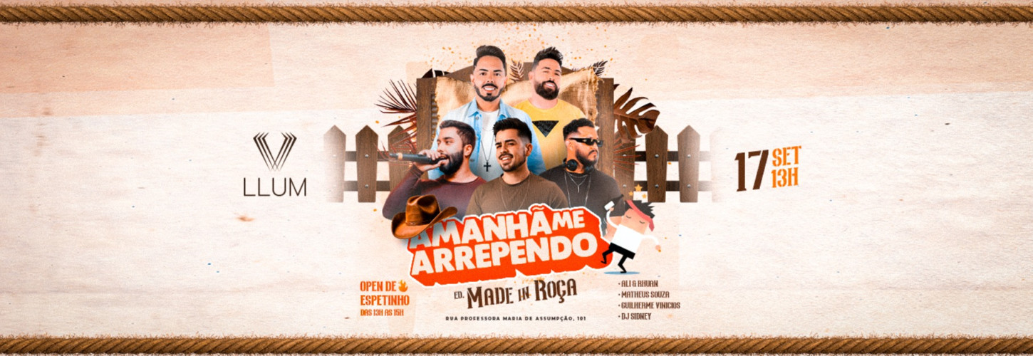 Amanhã Me Arrependo 17.09 (Edição Made In Roça)