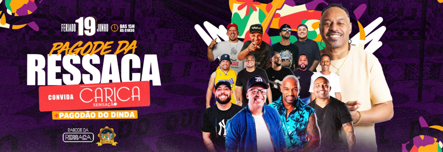 PAGODE DA RESSACA CONVIDA CARICA SENSAÇÃO