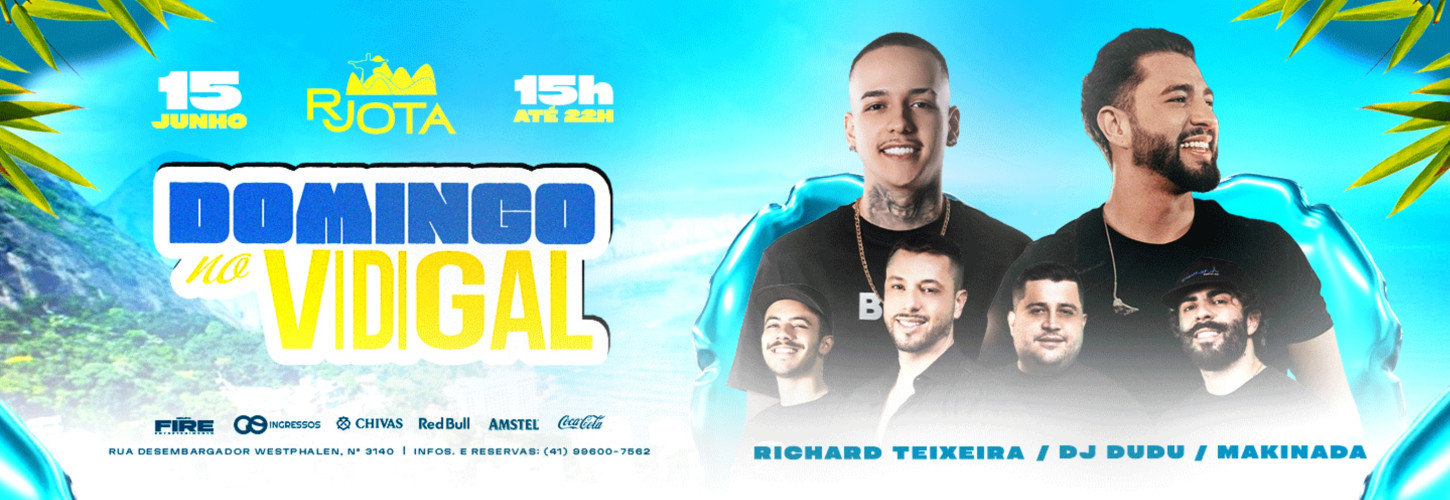 DOMINGO NO VIDIGAL - 15.06