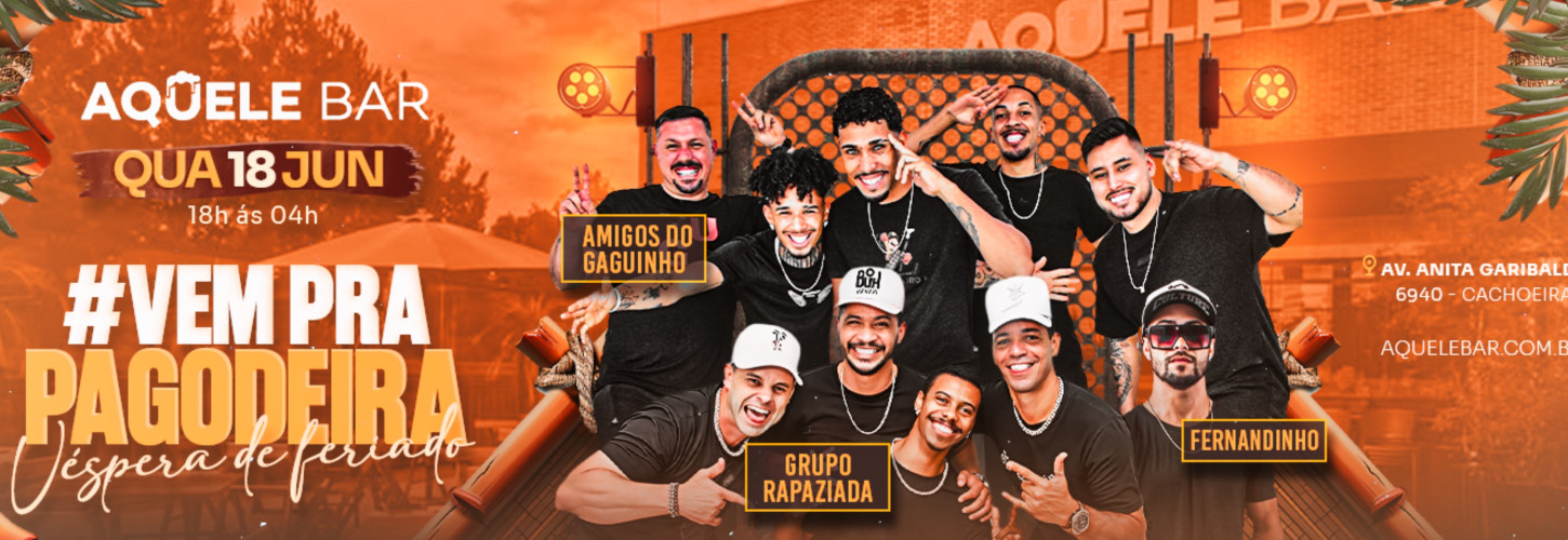 VEM PRA PAGODEIRA -  AQUELE BAR 18.06