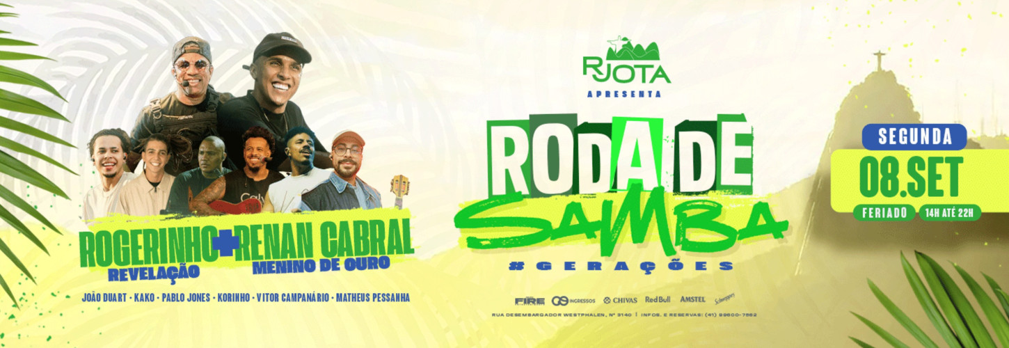 RODA DE SAMBA GERAÇÕES- 08.09